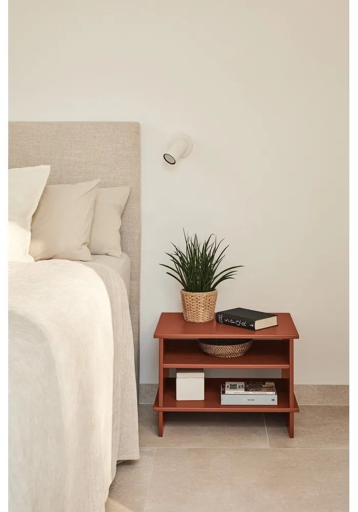 Téglavörös éjjeliszekrény Inari – Teulat