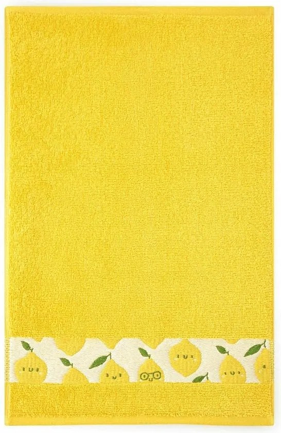 Törölköző 30x50 Citrom Kukorica sárga frottír pamut gyerek törölköző