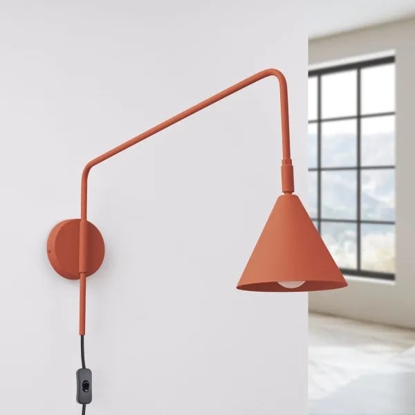 Sollux SL.1701 - Fali lámpa NOX 1xE14/10W/230V narancs