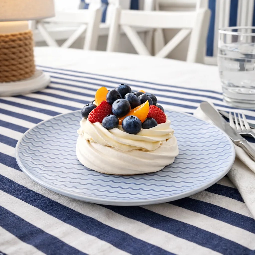 Ripples kőagyag desszertes tányér , 21 cm