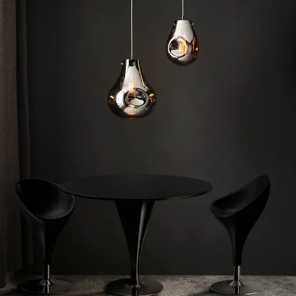 Endon 99788 - EUROPA kábeles függőlámpa 1xE27/10W/230V füstös fekete