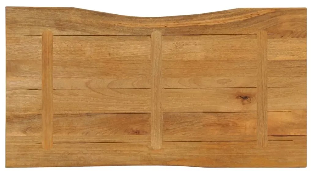 tömör mangófa természetes élű asztallap 100 x 60 x 2,5 cm