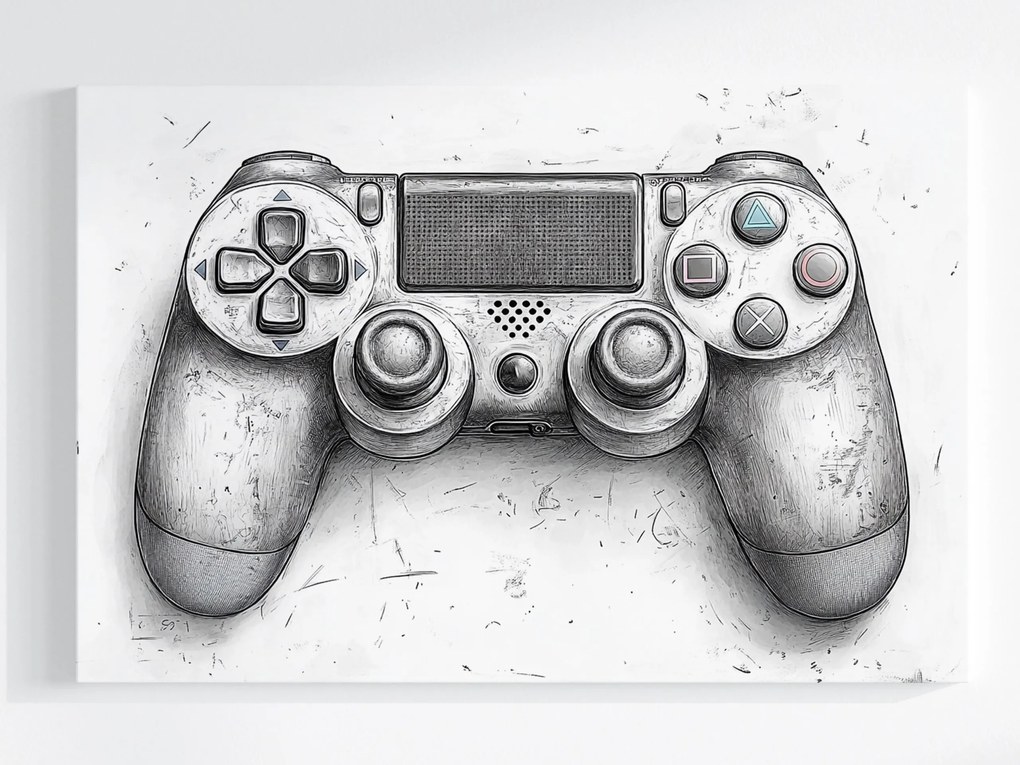 Vászonkép Canvas Grafika Vázlat Pad Kontroller Gaming Konzol 60x40