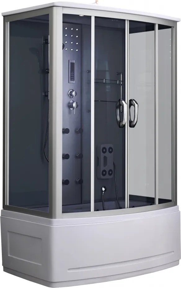 Emilia 135 Hidromasszázs Kádkabin elektonikával Black