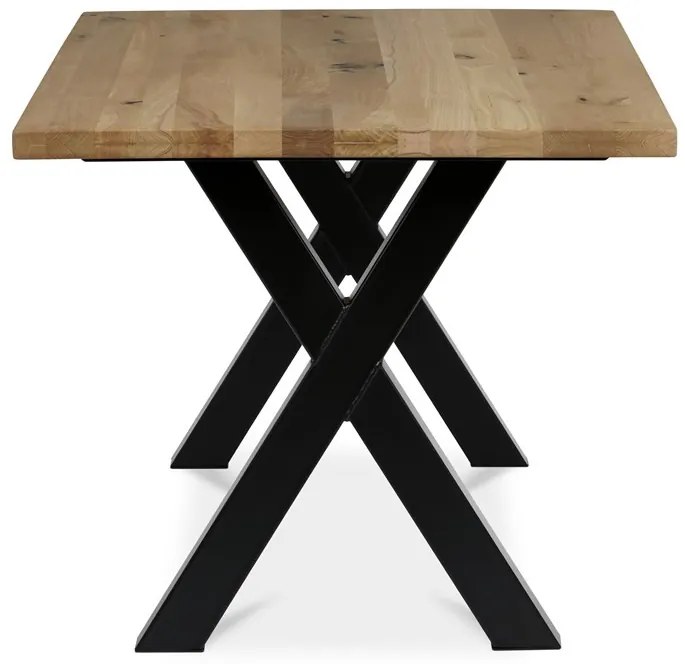 Tömör Tölgy Étkezőasztal 160×90 cm. DS-X160 DUB