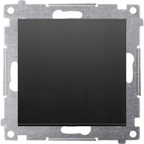 Simon 54 Egyszeres Lépcsőházi Kapcsoló Piktogram Nélkül, Fekete DW6A.01/X/49