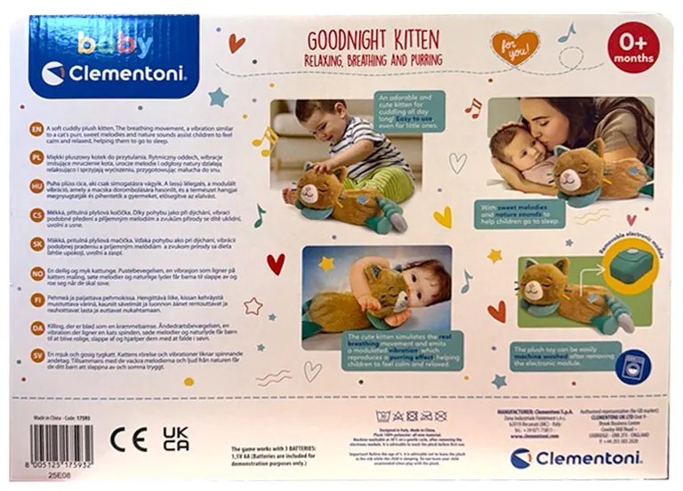 Doromboló cica Brown interaktív plüss játék Clementoni