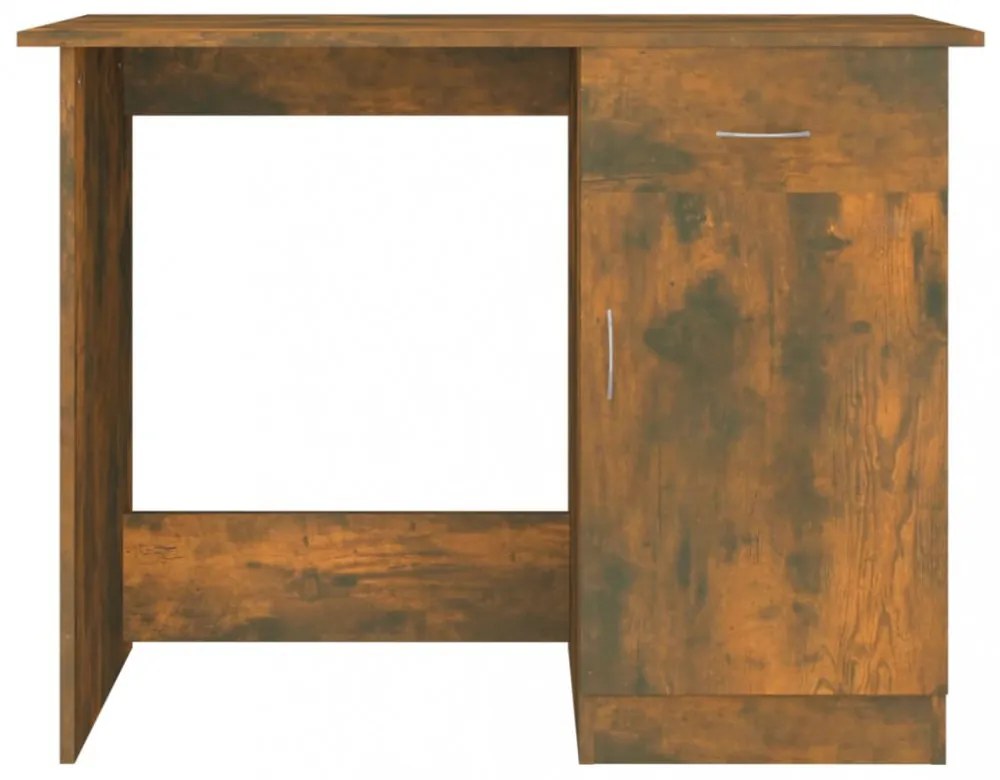 vidaXL füstös tölgy színű szerelt fa íróasztal 100 x 50 x 76 cm