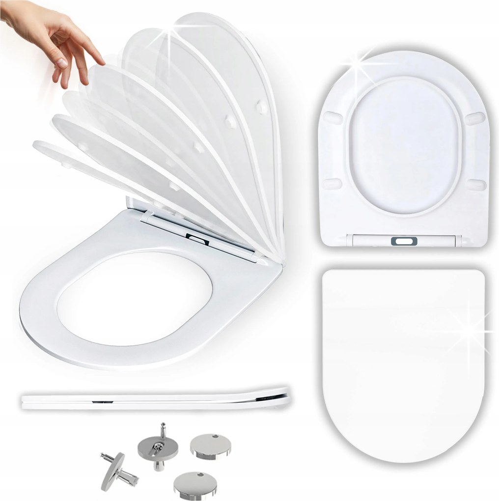 Wc-ülőke Szabadon Ereszkedő Univerzális Kemény Duroplast Wc Prmemium Line