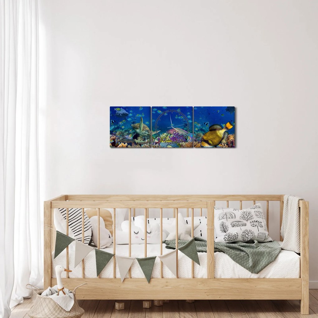 Kép - Óceán (órával) (90x30 cm)