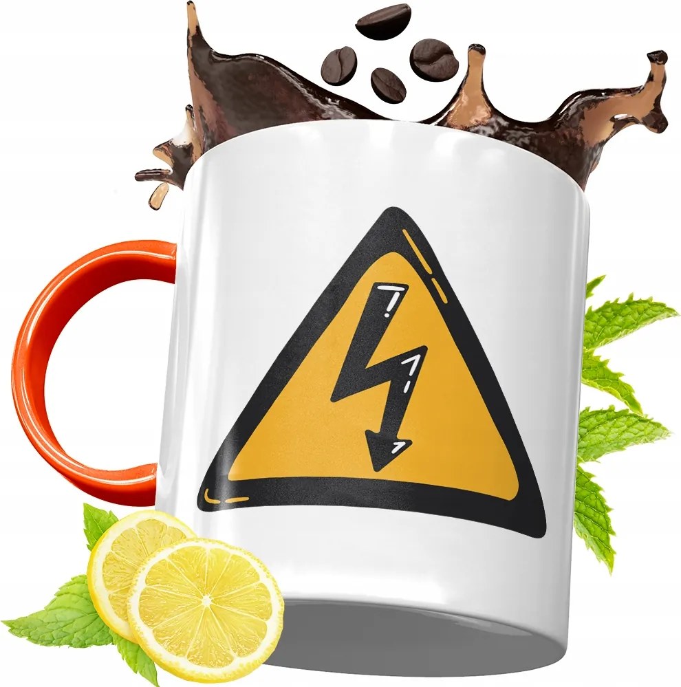 Narancssárga Bögre Villanyszerelőnek Tökéletes Ajándék fényképes nyomtatással