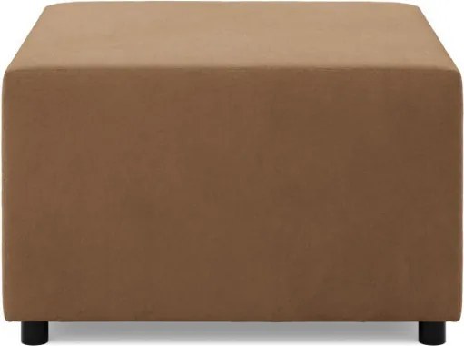 Zeus puff, szövet anyag, 70x70, barna