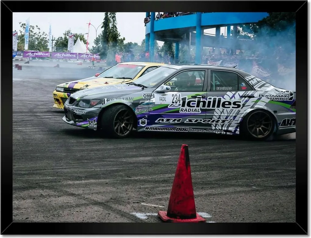 Poszterek keretben 40x30 Drift Dohányzás Gumi