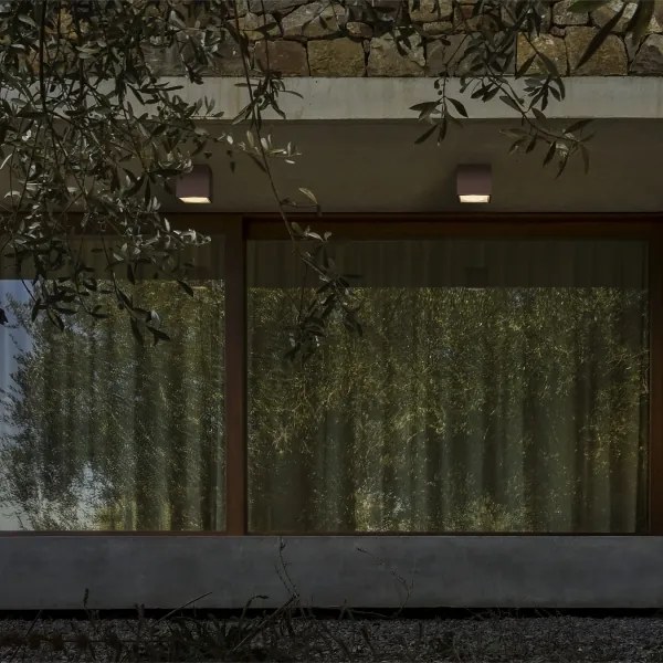 Ideal Lux - Kültéri spotlámpa TECHO 1xGU10/20W/230V 9x9 cm IP54 barna