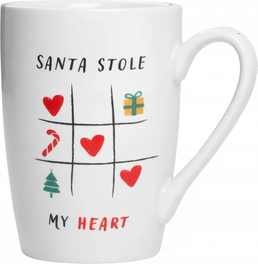 Karácsonyi bögre Mikulás Mikulásnapi Ünnepi Ajándék Fehér