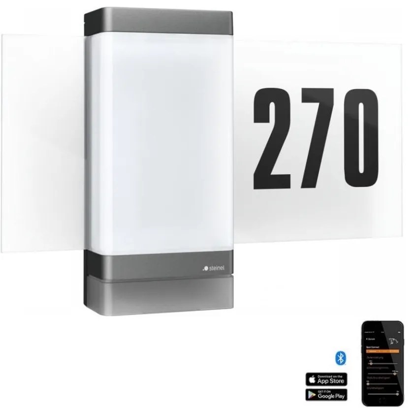 Steinel 067205 - LED Házszám érzékelővel L270SC LED/7,8W/230V IP44