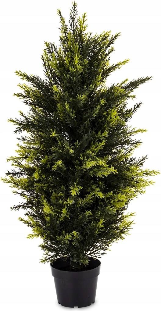 Ciprus tűlevelű fa cserépben műnövény 90cm cserje tűlevelű zöld