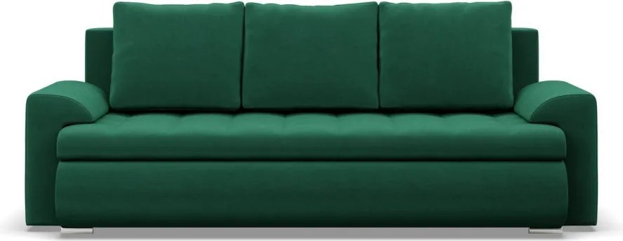 Tokio kanapéágy, bársony, zöld