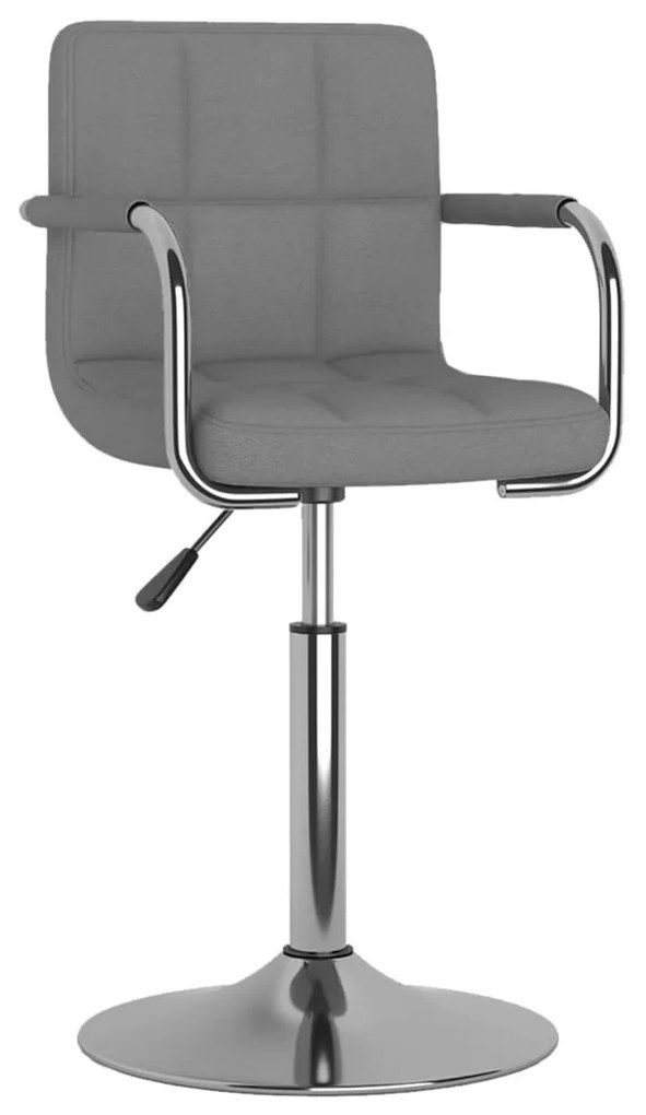 vidaXL világosszürke szövet étkezőszék