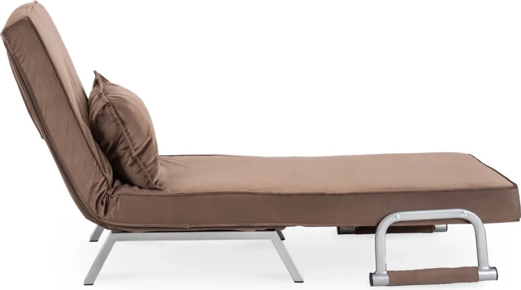 Dönthető fotel barna bársony kárpittal – BART