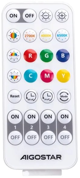 Aigostar - LED RGBW Dimmelhető csillár zsinóron MESH LED/8W/230V + távirányító