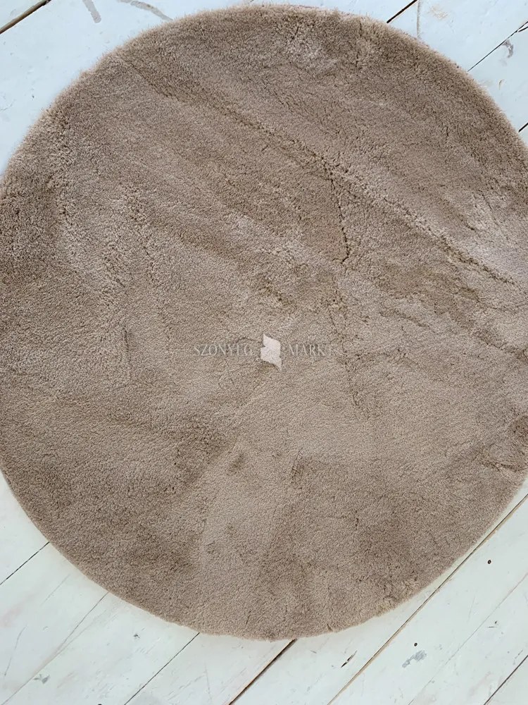 Royal Shaggy kerek Szőnyeg 252 Sötét bézs 67x67