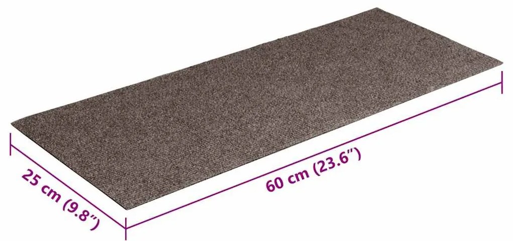 öntapadós lépcsőszőnyegek 30 db 60 x 25 cm bézs téglalap alakú