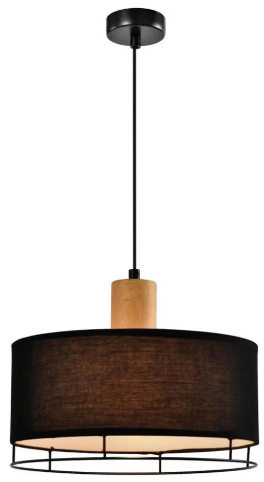 ARDI kábeles függőlámpa 1xE27/40W/230V fekete/barna