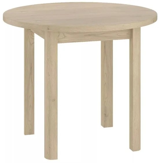 Kerek étkezőasztal ADAM 80x80 cm, Cremona Torro tölgy dekoráció