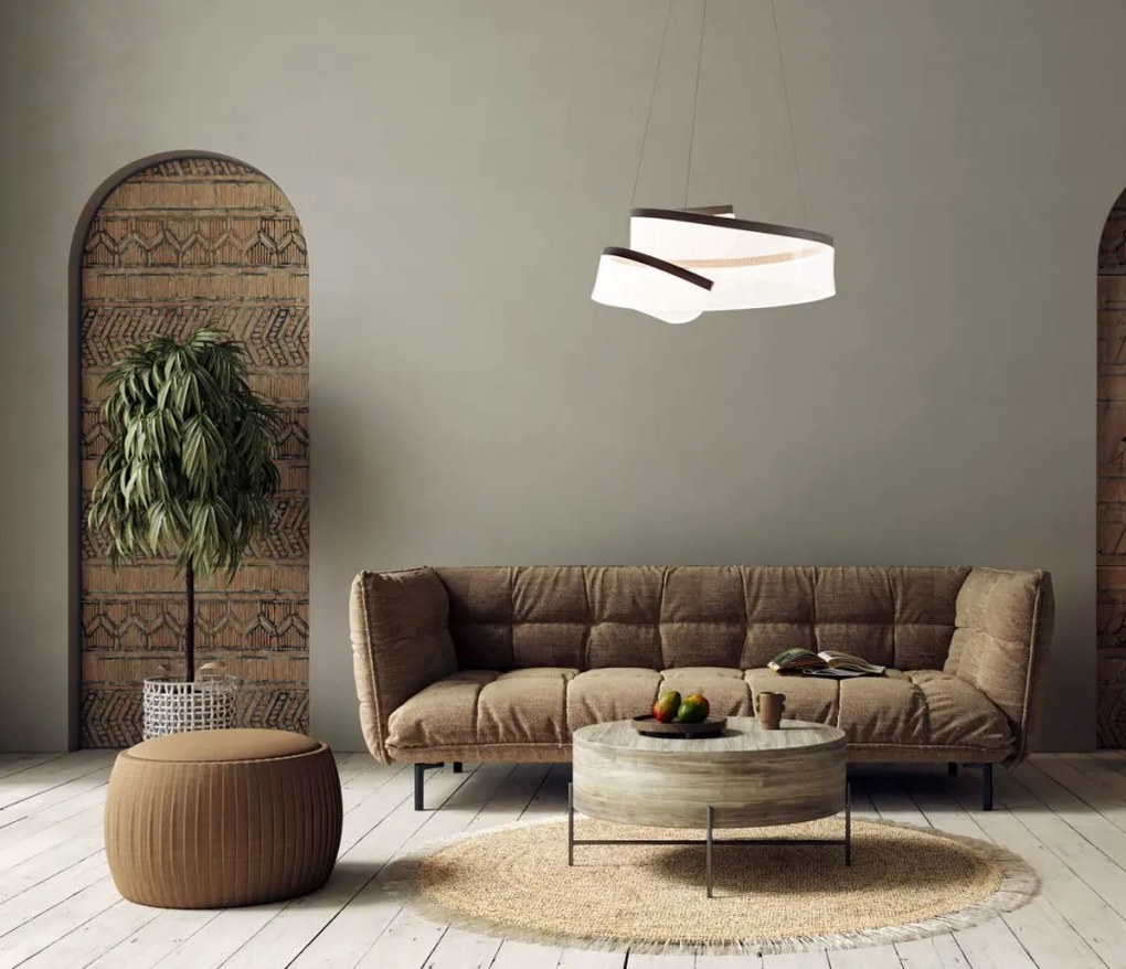 ITALUX PND-58728-45W-3K RUSTIN Modern Led Függesztett Lámpa Kávé LED IP20