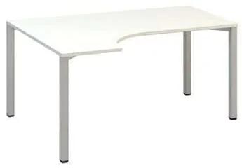 Alfa Office  Alfa 200 ergo irodai asztal, 180 x 120 x 74,2 cm, balos kivitel, fehér mintázat, RAL9022%