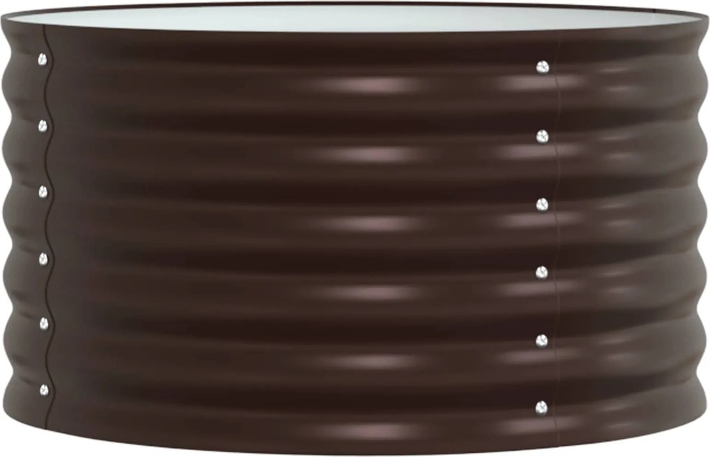 vidaXL Emelt Ágy Barna 80 x 80 x 44 cm Acél