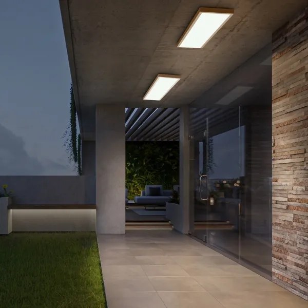 Brilagi-LED fürdőszobai mennyezeti lámpatest FRAME LED/50W/230V 120x30 cm IP44 bézs