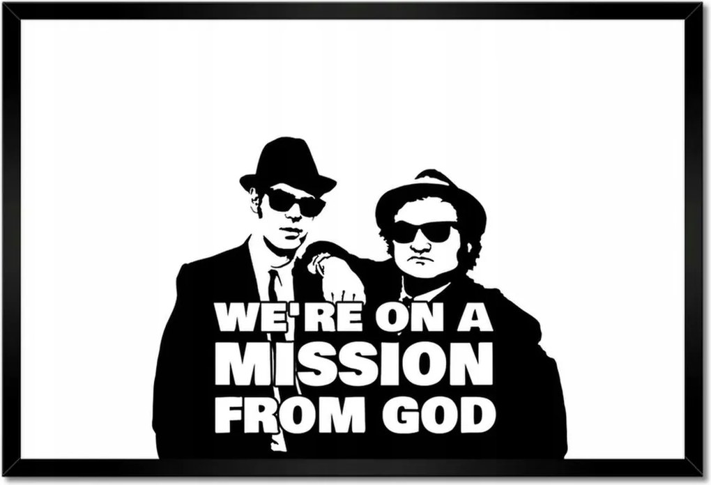 Poszterek keretben 60x40 Blues Brothers Mission