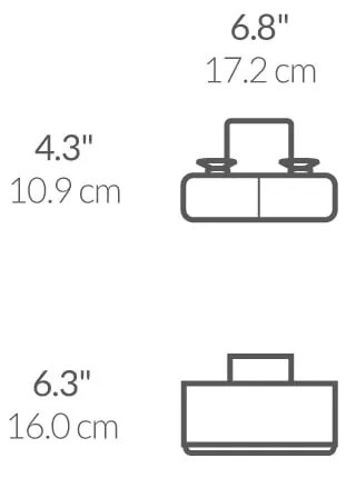 Öntapadós fém szivacstartó Slim - simplehuman