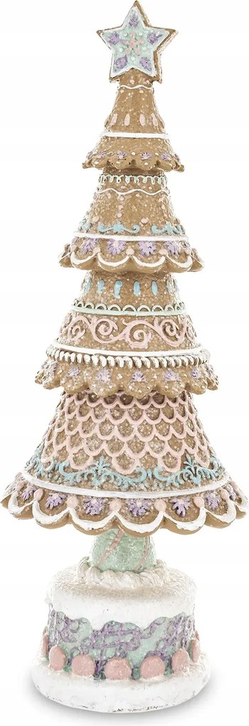 Pasztell Karácsonyfa Figura Csillaggal 32,5x12,5x12,5cm 172503 Art-Pol