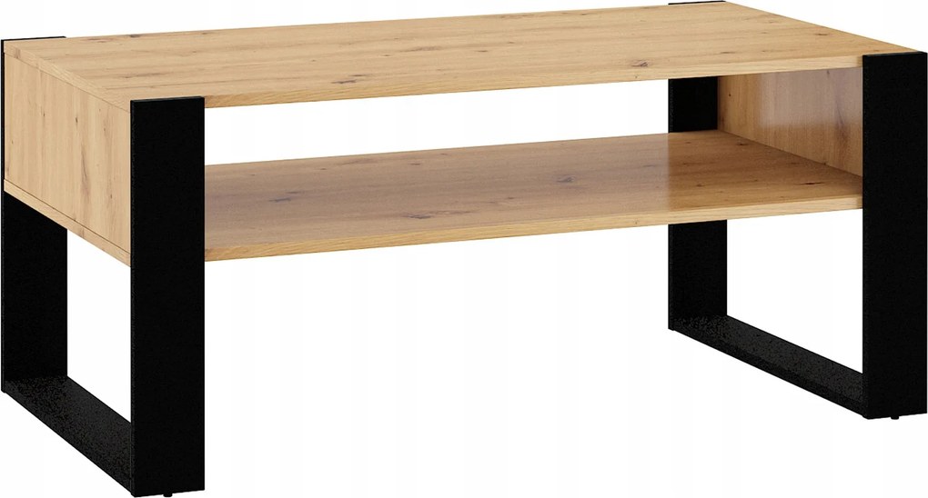 Pad dohányzóasztal Nuka F 110x60 cm tölgy artisan