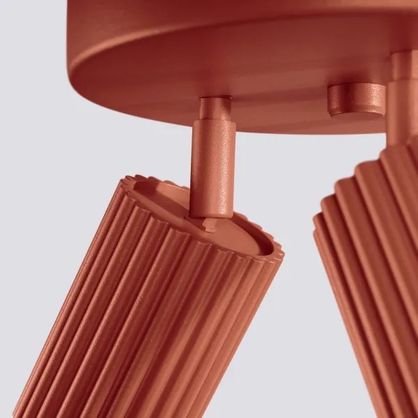 Sollux SL.1639 - Spotlámpa KARBON 3xGU10/10W/230V piros