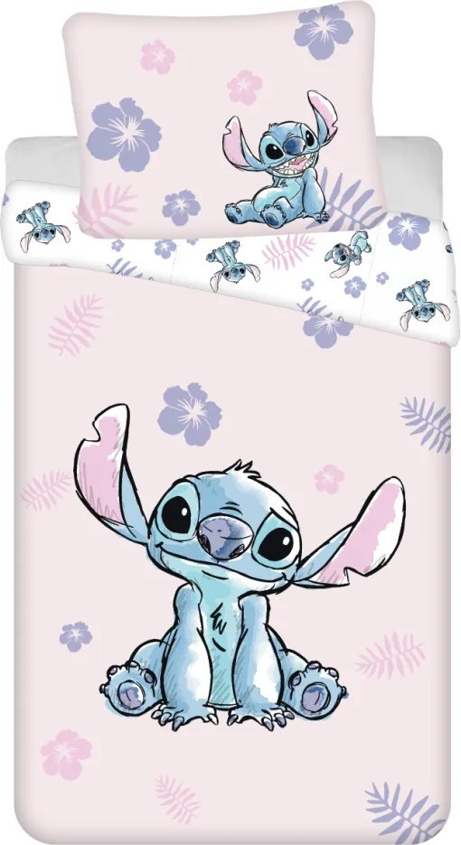 Disney Lilo és Stitch, A csillagkutya Pink ágyneműhuzat 140×200cm, 70×90 cm