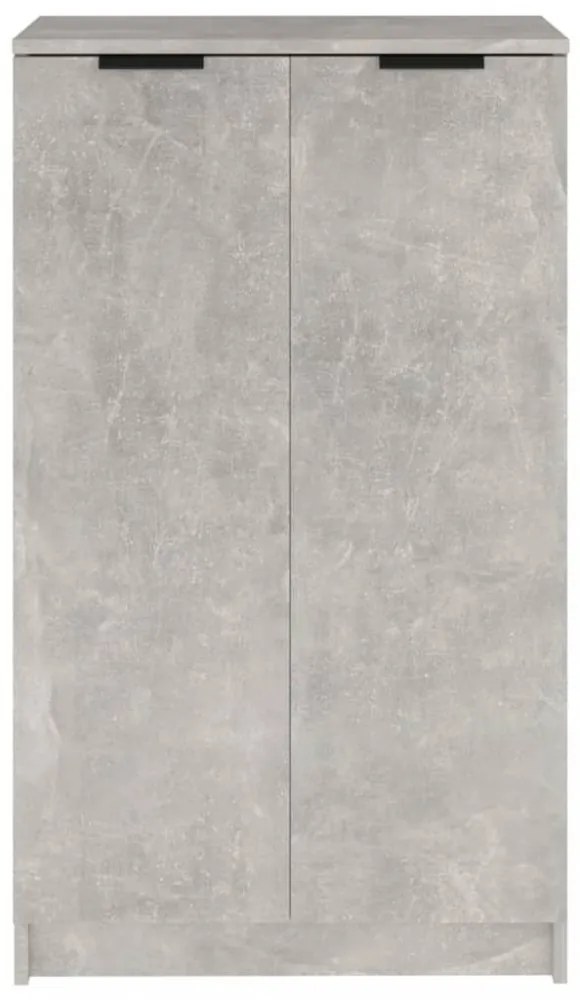 betonszürke szerelt fa cipősszekrény 59 x 35 x 100,5 cm