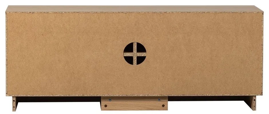 Natúr színű tölgyfa TV-állvány 133x52x45 cm Zuma – WOOOD