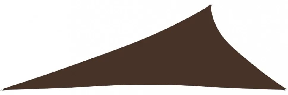 barna háromszögű oxford-szövet napvitorla 3 x 4 x 5 m