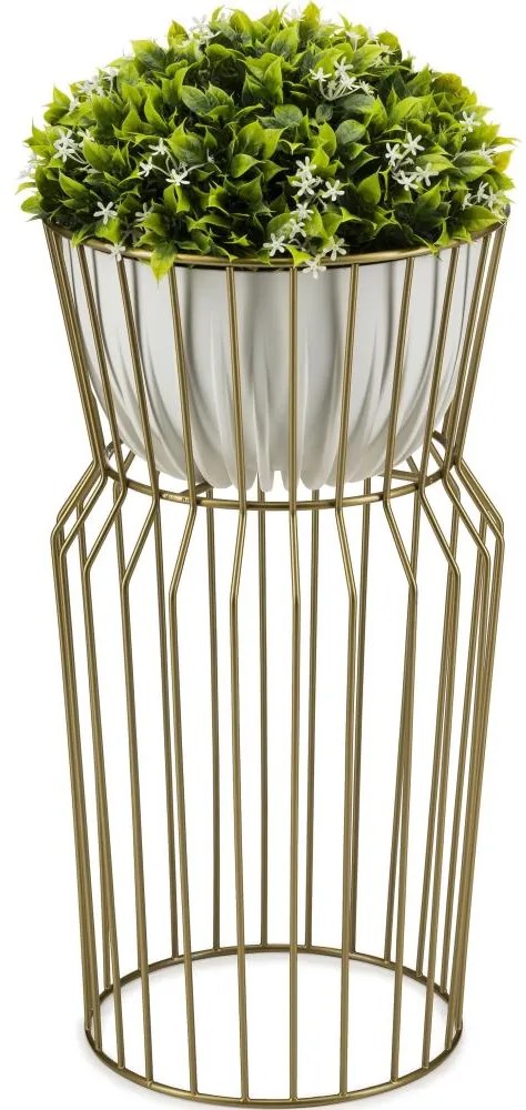 Virágállvány 50x26 cm arany