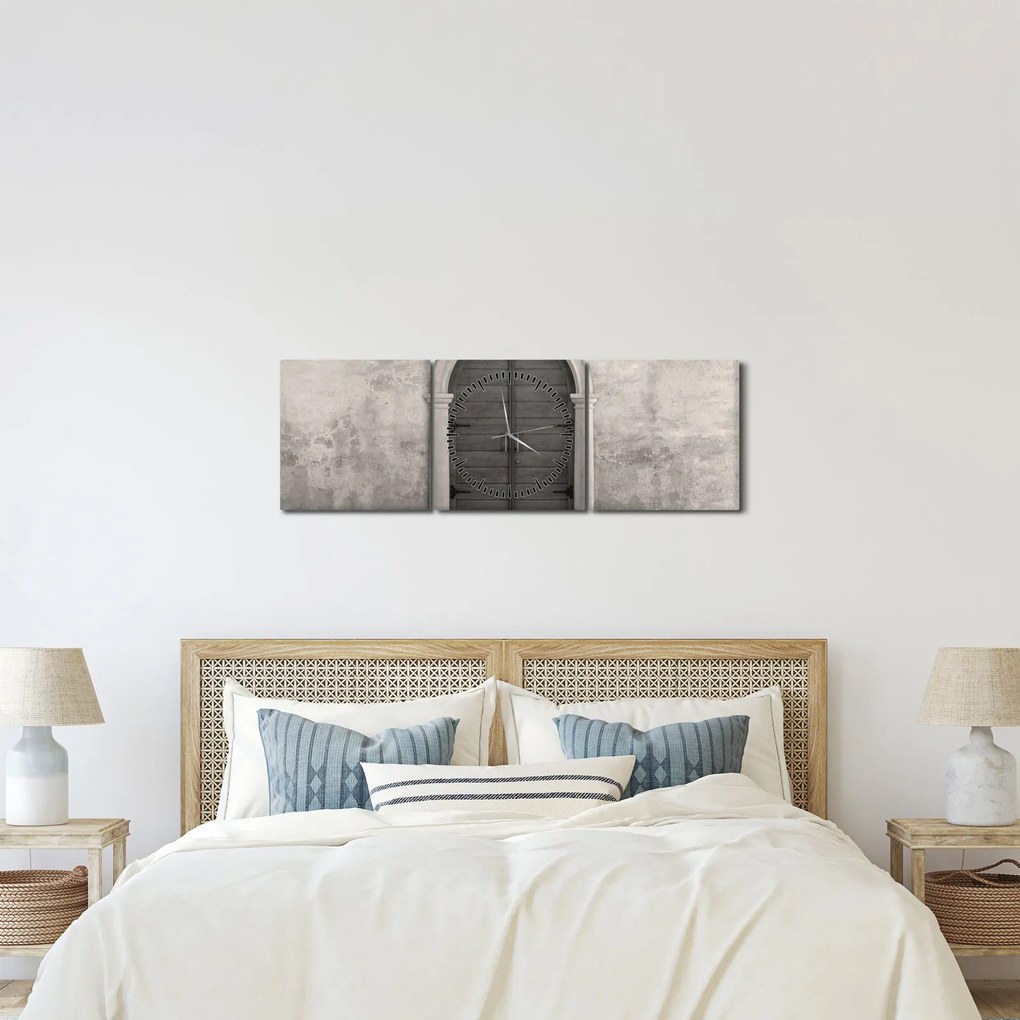 Kép - Titokzatos ajtó (órával) (90x30 cm)