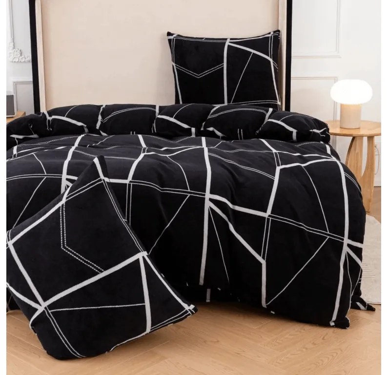 Mikroplüss ágyneműhuzat DALEK fekete Ágyneműhuzat mérete: 70 x 80 cm | 140 x 200 cm