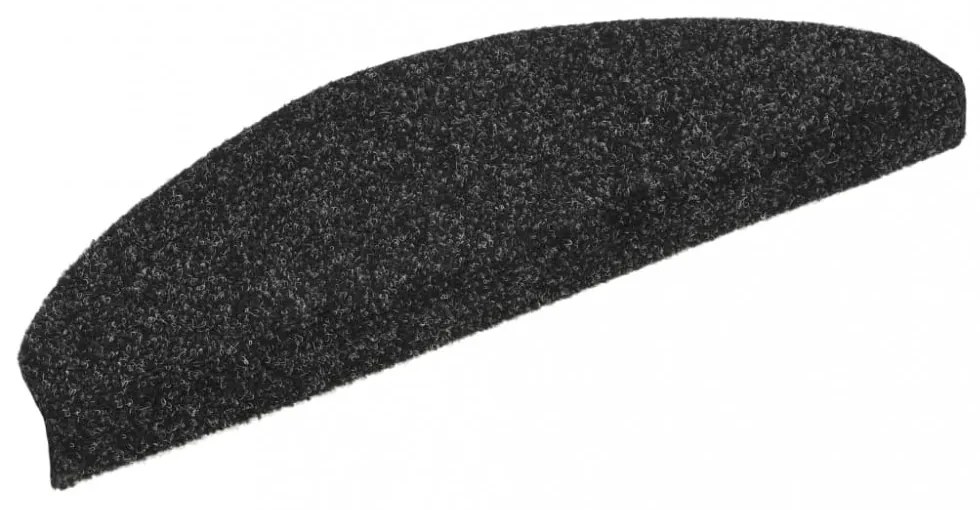 15 db fekete, öntapadós lépcsőszőnyeg 65 x 21 x 4 cm
