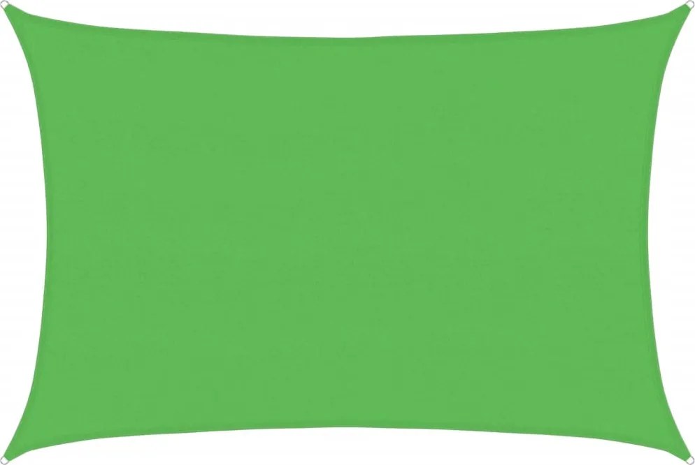 vidaXL világoszöld HDPE napvitorla 160 g/m² 5 x 6 m