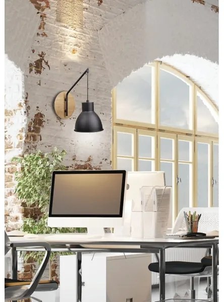 Fali lámpa VARIO 1xE27/60W/230V Nyírfa