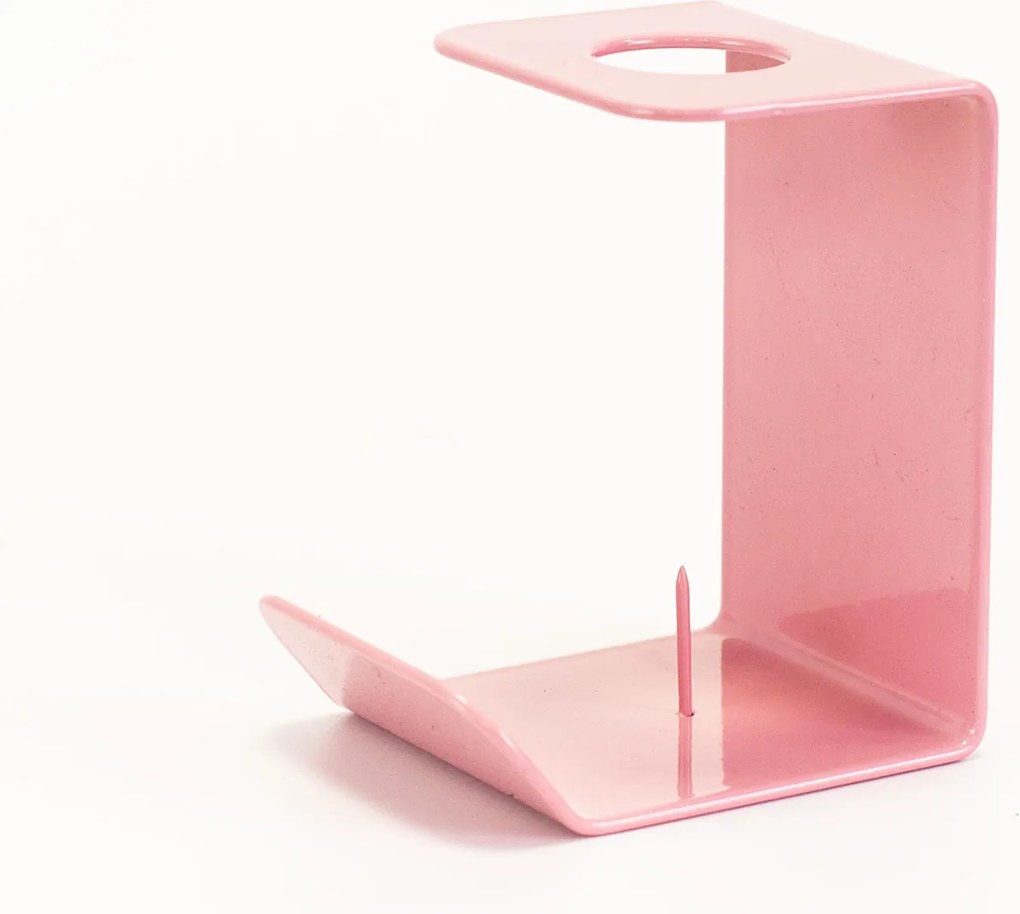 Gyertyatartó fém rózsaszín gyertyatartó otthonra Húsvét 1 db