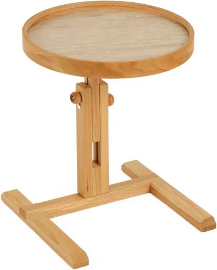 Opus Yuvarlak 40 - Oak, Travertine